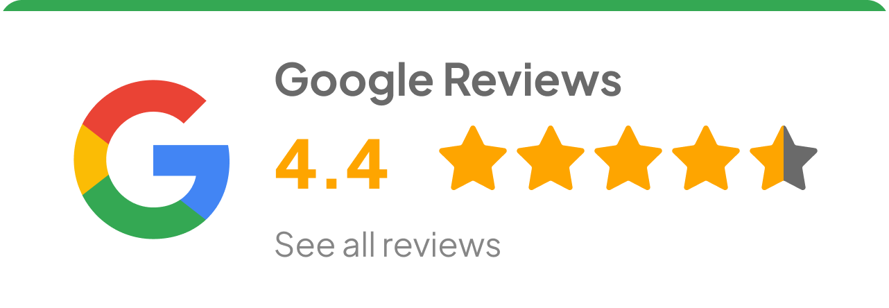 Google Reviews - 4.4 stars